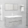 Betongrauer Holzwerkstoffschrank mit Waschbecken von , Badezimmerwaschtische - Ref: Foro24-3071652, Preis: 289,07 €, Rabatt: %