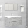Concrete gray engineered wood cabinet with sink by , bathroom vanities - Ref: Foro24-3071652, Price: 295,34 €, Discount: %