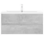 Concrete gray engineered wood cabinet with sink by , bathroom vanities - Ref: Foro24-3071652, Price: 284,07 €, Discount: %