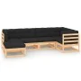 Garden furniture set 6 pieces and cushions solid pine wood by , Garden sets - Ref: Foro24-3083812, Price: 488,07 €, Discount: %