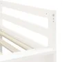High bed for children with pink pine wood curtains 80x200 cm by , Beds and slatted bases - Ref: Foro24-3207014, Price: 268,68...