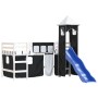 Kinder-Hochbett mit schwarz-weißem Kiefernholzturm 90x200 cm von , Betten und Lattenroste - Ref: Foro24-3207075, Preis: 349,5...