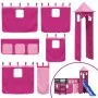 Hochbett für Kinder mit Turm aus rosa Kiefernholz 90x200 cm von , Betten und Lattenroste - Ref: Foro24-3207080, Preis: 303,48...