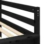 Kinder-Hochbett mit schwarz-weißem Kiefernholzturm 80x200 cm von , Betten und Lattenroste - Ref: Foro24-3207096, Preis: 299,2...