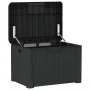Garden storage box with anthracite PP seat cushion 125 L by , Outdoor storage boxes - Ref: Foro24-364211, Price: 92,57 €, Dis...