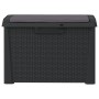 Garden storage box with anthracite PP seat cushion 125 L by , Outdoor storage boxes - Ref: Foro24-364211, Price: 133,39 €, Di...