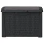 Garden storage box with anthracite PP seat cushion 125 L by , Outdoor storage boxes - Ref: Foro24-364211, Price: 92,57 €, Dis...