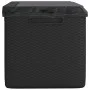 Caja de almacenaje jardín con cojín asiento PP antracita 350 L de , Cajas de almacenaje para exteriores - Ref: Foro24-364213,...