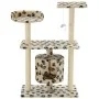 Cat scratching post with sisal post 95 cm beige prints by vidaXL, Cat furniture - Ref: Foro24-170515, Price: 57,72 €, Discoun...