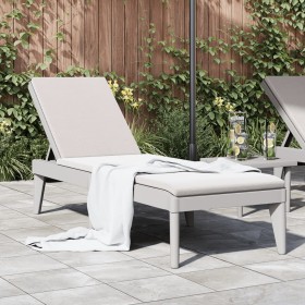 Tumbona de PP gris 186x60x29 cm de , Tumbonas - Ref: Foro24-364218, Precio: 110,23 €, Descuento: %
