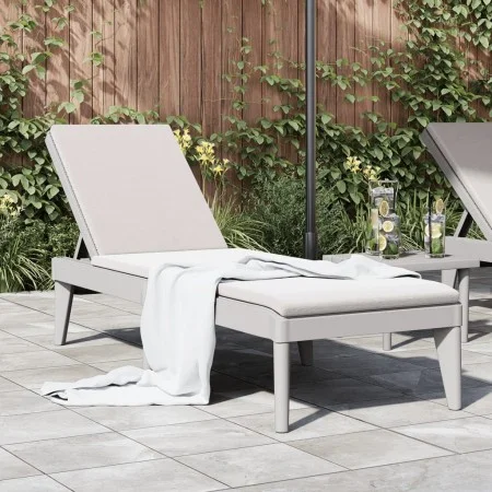 Gray PP lounger 186x60x29 cm by , Loungers - Ref: Foro24-364218, Price: 97,54 €, Discount: %