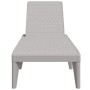 Tumbona de PP gris 186x60x29 cm de , Tumbonas - Ref: Foro24-364218, Precio: 110,15 €