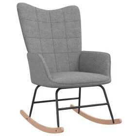 Light Gray Fabric Rocking Chair by , Rocking chairs - Ref: Foro24-328007, Price: 104,53 €, Discount: %