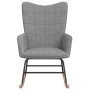 Silla mecedora de tela gris claro de , Mecedoras - Ref: Foro24-328007, Precio: 105,46 €, Descuento: %