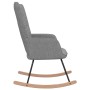 Hellgrauer Schaukelstuhl aus Stoff von , Schaukelstühle - Ref: Foro24-328007, Preis: 105,94 €, Rabatt: %