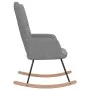 Silla mecedora de tela gris claro de , Mecedoras - Ref: Foro24-328007, Precio: 104,53 €, Descuento: %