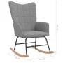 Silla mecedora de tela gris claro de , Mecedoras - Ref: Foro24-328007, Precio: 104,53 €, Descuento: %
