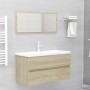 Sonoma oak engineered wood vanity unit with sink by , bathroom vanities - Ref: Foro24-3071651, Price: 295,98 €, Discount: %