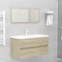 Sonoma oak engineered wood vanity unit with sink by , bathroom vanities - Ref: Foro24-3071651, Price: 284,74 €, Discount: %