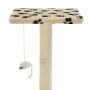 Katzenkratzbaum mit Sisalstamm 95 cm beige Drucke von vidaXL, Katzenmöbel - Ref: Foro24-170515, Preis: 58,61 €, Rabatt: %