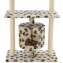 Katzenkratzbaum mit Sisalstamm 95 cm beige Drucke von vidaXL, Katzenmöbel - Ref: Foro24-170515, Preis: 58,61 €, Rabatt: %