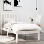 Weißer Einzelbettrahmen aus Massivholz, 90 x 190 cm von , Betten und Lattenroste - Ref: Foro24-3104029, Preis: 88,86 €, Rabat...