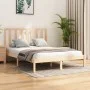 Solid pine wood bed frame 140x190 cm by , Beds and slatted bases - Ref: Foro24-3105140, Price: 104,12 €, Discount: %