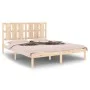 Solid pine wood bed frame 160x200 cm by , Beds and slatted bases - Ref: Foro24-3105610, Price: 131,55 €, Discount: %