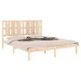 Solid pine wood bed frame 160x200 cm by , Beds and slatted bases - Ref: Foro24-3105610, Price: 131,55 €, Discount: %