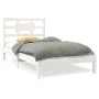 Estructura de cama individual madera maciza blanco 90x190 cm de , Camas y somieres - Ref: Foro24-3105631, Precio: 88,21 €, De...