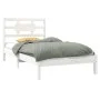 Estructura de cama individual madera maciza blanco 90x190 cm de , Camas y somieres - Ref: Foro24-3105631, Precio: 88,21 €, De...