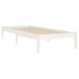 Estructura de cama individual madera maciza blanco 90x190 cm de , Camas y somieres - Ref: Foro24-3105631, Precio: 88,21 €, De...