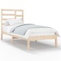 Solid wood bed frame 90x190 cm by , Beds and slatted bases - Ref: Foro24-3105760, Price: 83,39 €, Discount: %