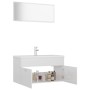 Glänzend weißes Badezimmermöbelset aus Holzwerkstoff von , Badezimmermöbel - Ref: Foro24-3070889, Preis: 257,26 €, Rabatt: %