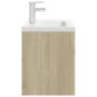 Sonoma oak engineered wood vanity unit with sink by , bathroom vanities - Ref: Foro24-3071300, Price: 320,34 €, Discount: %