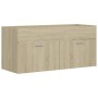 Sonoma oak engineered wood vanity unit with sink by , bathroom vanities - Ref: Foro24-3071300, Price: 320,34 €, Discount: %