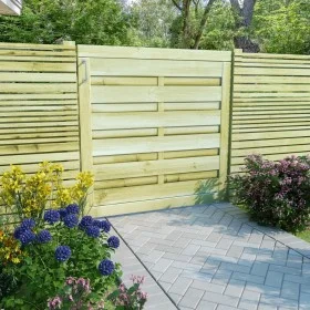 Grünes Zauntor aus imprägniertem Kiefernholz, 100 x 100 cm von vidaXL, Gartentore - Ref: Foro24-45315, Preis: 52,30 €, Rabatt: %