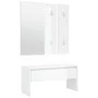 Glänzend weißes Sperrholz-Dielenmöbel-Set von , Kleiderschränke - Ref: Foro24-3082050, Preis: 126,23 €, Rabatt: %