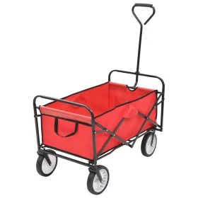 Folding red steel hand cart by vidaXL, Cargo forklifts - Ref: Foro24-143778, Price: 90,34 €, Discount: %