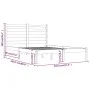 Solid pine wood bed frame 140x200 cm by , Beds and slatted bases - Ref: Foro24-3103648, Price: 110,27 €, Discount: %