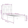 Massiver Bettrahmen aus weißem Kiefernholz, 90 x 190 cm von , Betten und Lattenroste - Ref: Foro24-3103964, Preis: 87,45 €, R...