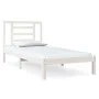 Solid white pine wood bed frame 90x190 cm by , Beds and slatted bases - Ref: Foro24-3104314, Price: 85,85 €, Discount: %