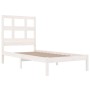 Massiver Bettrahmen aus weißem Kiefernholz, 90 x 190 cm von , Betten und Lattenroste - Ref: Foro24-3104444, Preis: 87,76 €, R...