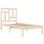Estructura de cama madera maciza de pino 90x190 cm de , Camas y somieres - Ref: Foro24-3104508, Precio: 79,64 €, Descuento: %