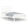 Estructura de cama individual madera maciza blanco 90x190 cm de , Camas y somieres - Ref: Foro24-3104899, Precio: 82,04 €, De...