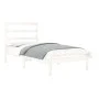 Estructura de cama individual madera maciza blanco 90x190 cm de , Camas y somieres - Ref: Foro24-3104899, Precio: 82,04 €, De...