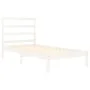 Estructura de cama individual madera maciza blanco 90x190 cm de , Camas y somieres - Ref: Foro24-3104899, Precio: 82,04 €, De...