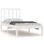 Massiver Bettrahmen aus weißem Kiefernholz, 90 x 190 cm von , Betten und Lattenroste - Ref: Foro24-3105037, Preis: 87,16 €, R...