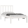 Massiver Bettrahmen aus weißem Kiefernholz, 90 x 190 cm von , Betten und Lattenroste - Ref: Foro24-3105037, Preis: 87,16 €, R...