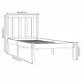 Massiver Bettrahmen aus weißem Kiefernholz, 90 x 190 cm von , Betten und Lattenroste - Ref: Foro24-3105037, Preis: 86,06 €, R...